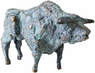 Sculpture "Bull", bronze by Michael Jastram