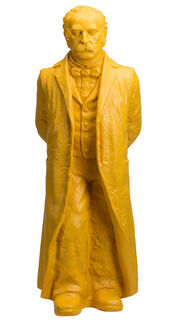Sculpture "Theodor Fontane (yellow)" (2016) by Ottmar Hörl