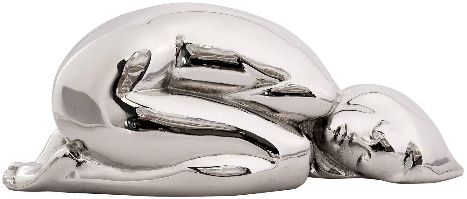 Scultura "Il sogno", versione fusa, argento metallizzato di SIME