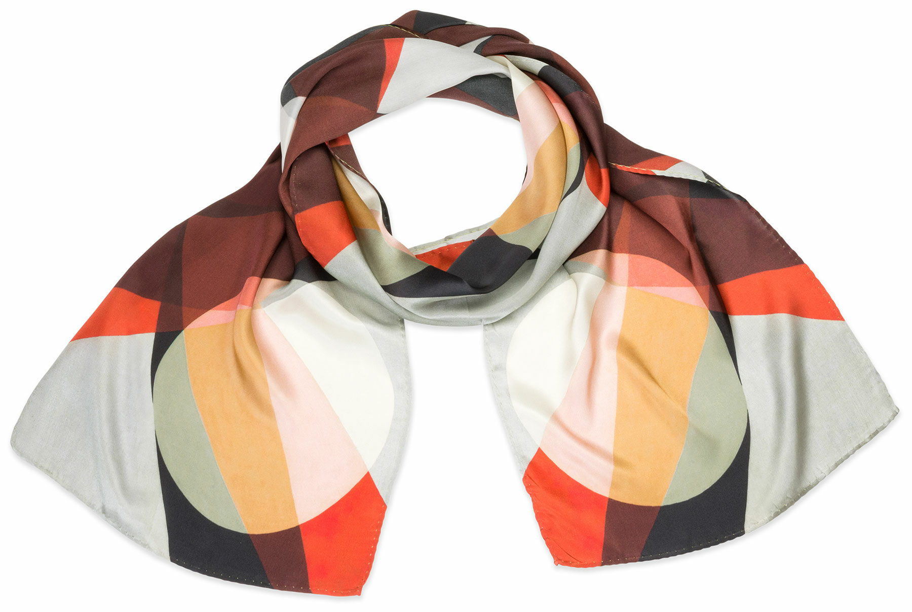 Silk scarf "A19" by László Moholy-Nagy