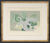 Tableau "Oiseau gris sur fond vert" (1962)
