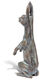 Sculpture de jardin "Lièvre", bronze de Kurt Grabert