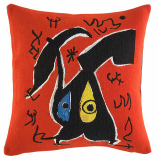 Cushion cover "Woman and Bird"