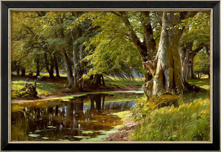 Picture "Summer Day at the Forest Stream" (1908), framed