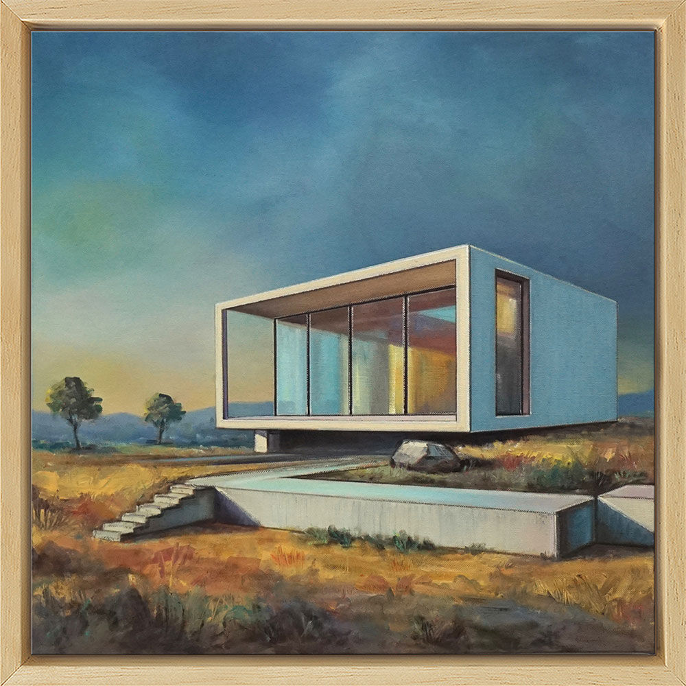 Bild "House sAlbot XXI" (2024) (Original / Unikat), gerahmt von Tobias Stutz