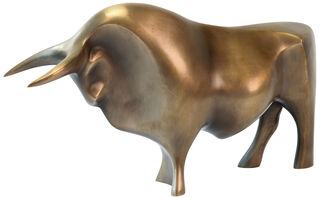 Skulptur "Stier", Bronze