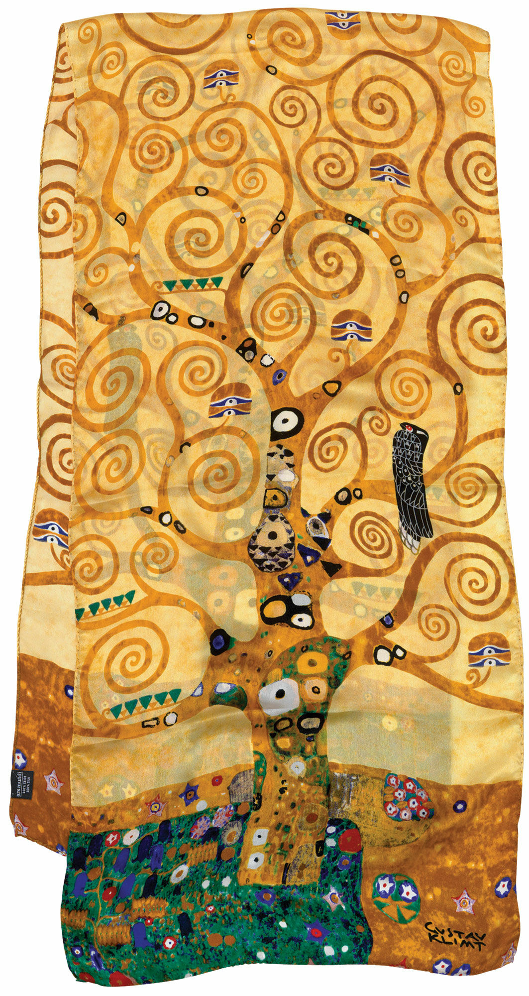 Silk scarf "Tree of Life" by Gustav Klimt