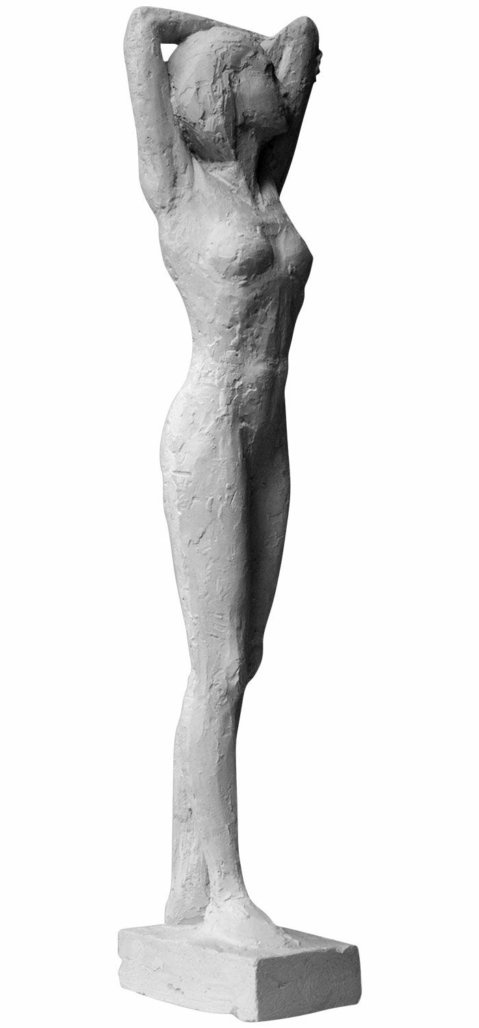 Sculpture "Relaxed" (2013), cast stone by Angelika Kienberger