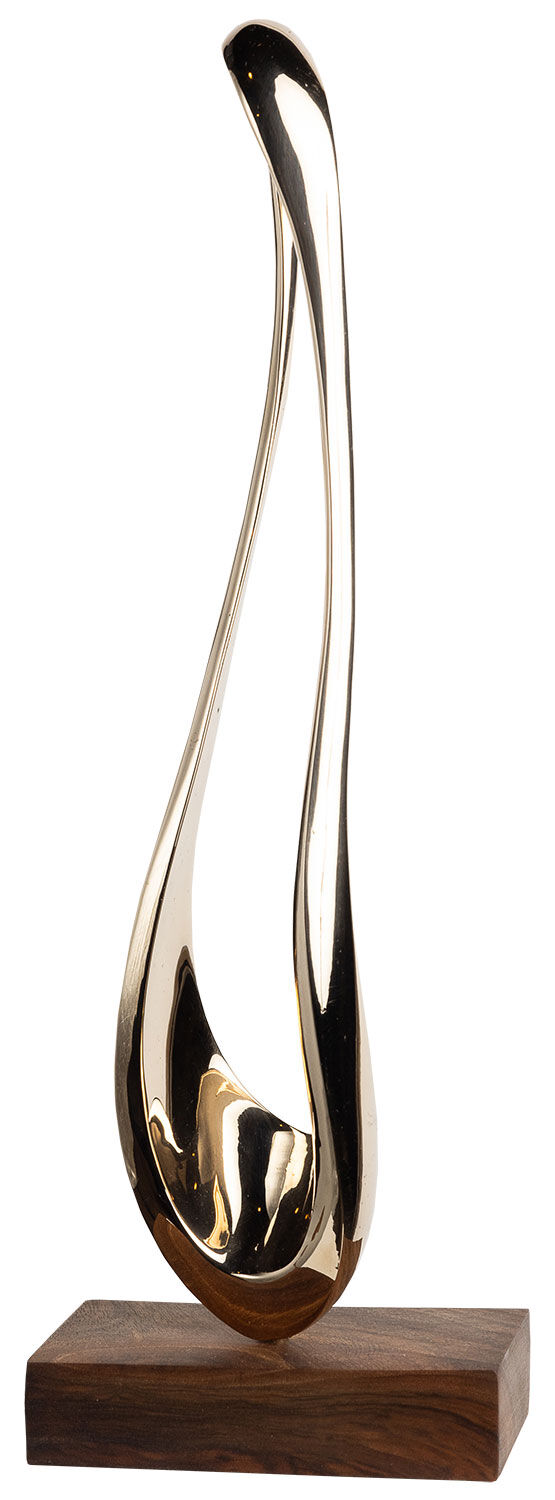Skulptur "Passion" (2024), Version Bronze poliert von Yves Rasch
