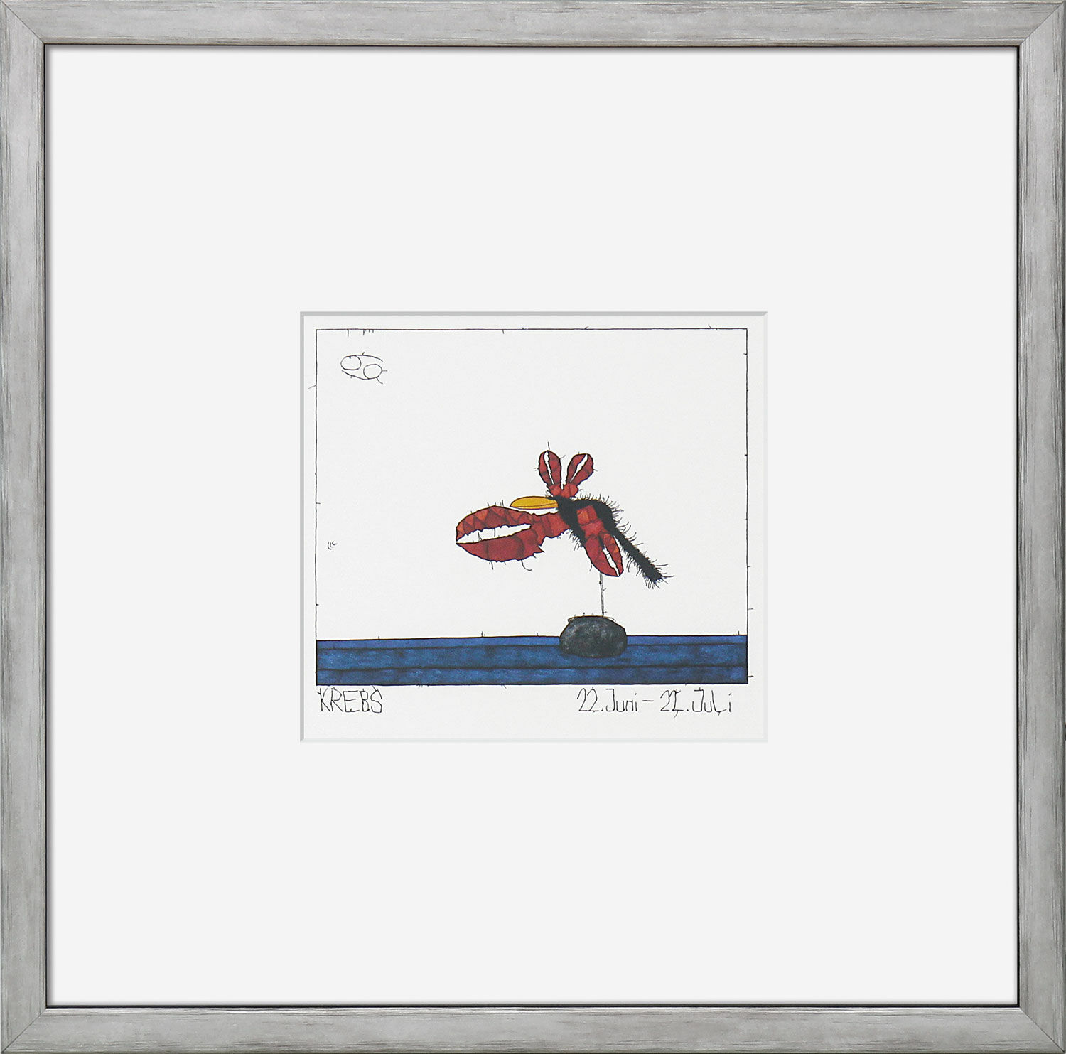 Picture "Zodiac Sign Cancer (22.6.-22.7.)", framed by Michael Ferner