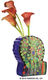 (124C) Vase objet "Oiseau chantant sur un arbre" de Friedensreich Hundertwasser