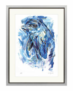 Picture "Dolphin", framed