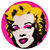 Porcelain plate "Marilyn" (pink)