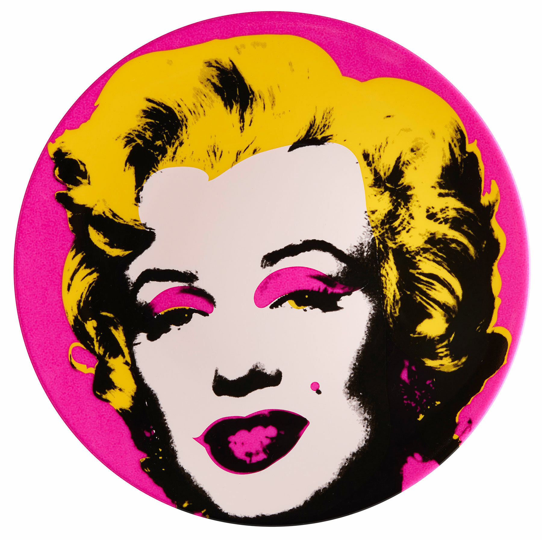 Porseleinen bord "Marilyn" (roze) von Andy Warhol