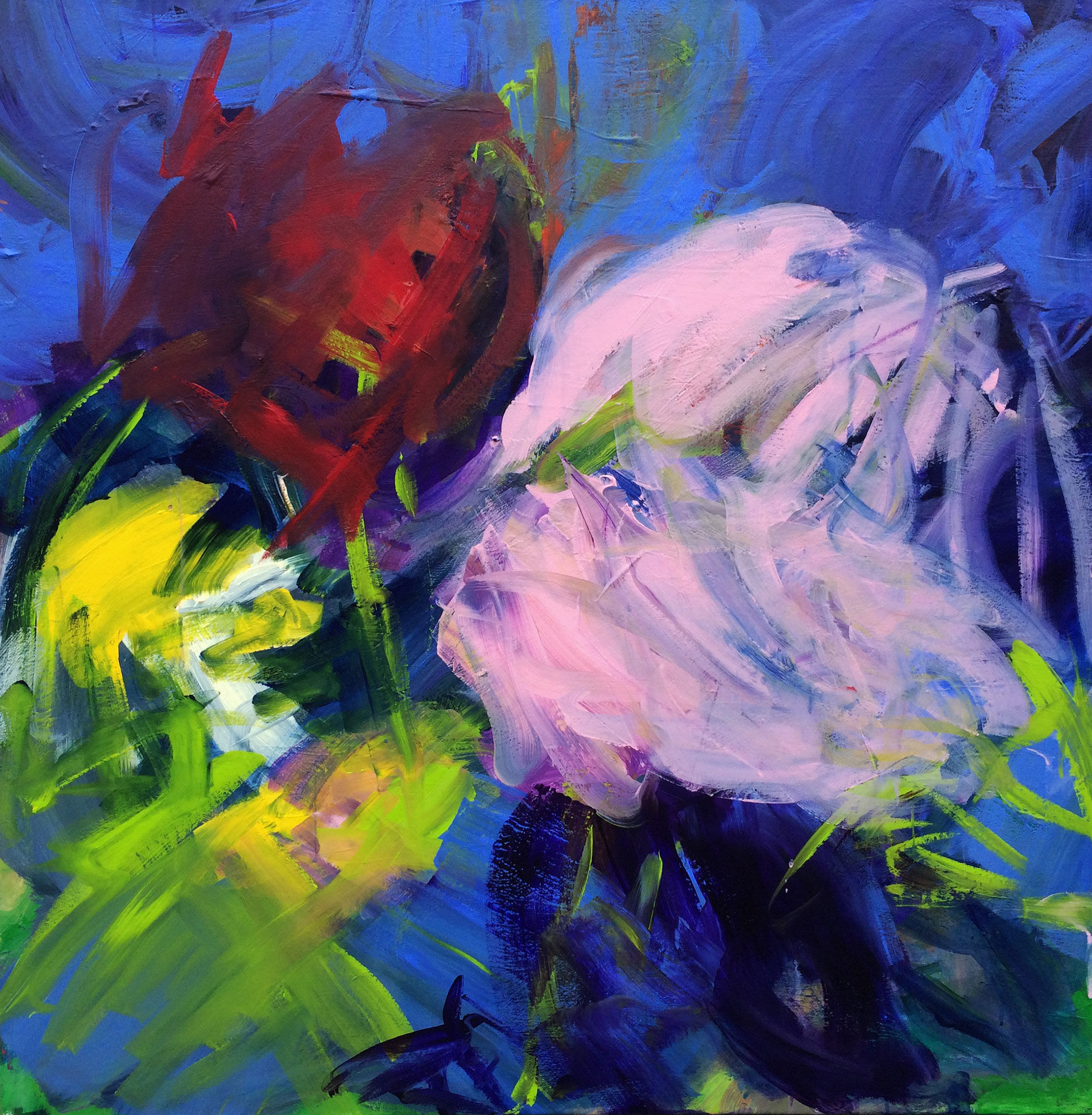 Bild "In the sea" (2022) (Unikat) von Roswitha Schumacher-Kuckelkorn