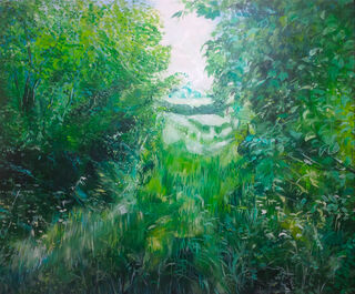 Tableau "Light Source II" (2023) (Original / Pièce unique), sur châssis de Burkhard Kern