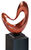 Skulptur "Swift" (orange Version) und Deko-Säule im Set