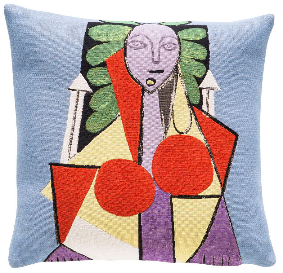 Housse de coussin "Femme dans un fauteuil" (1946) de Pablo Picasso