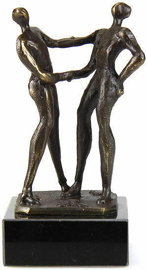 Sculpture "With a Handshake" by Gerard