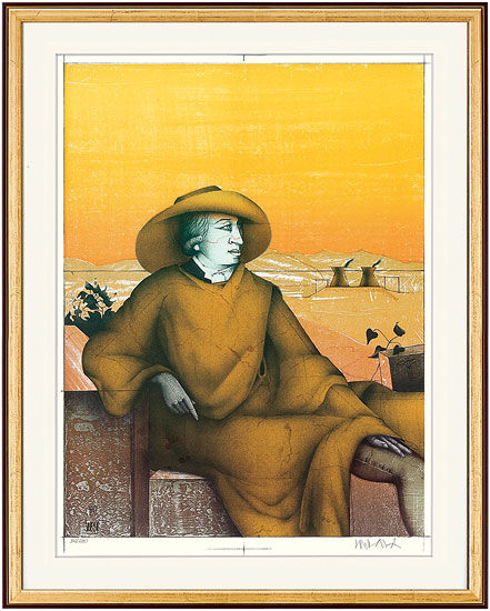 Billede "I Campagna", indrammet af Paul Wunderlich