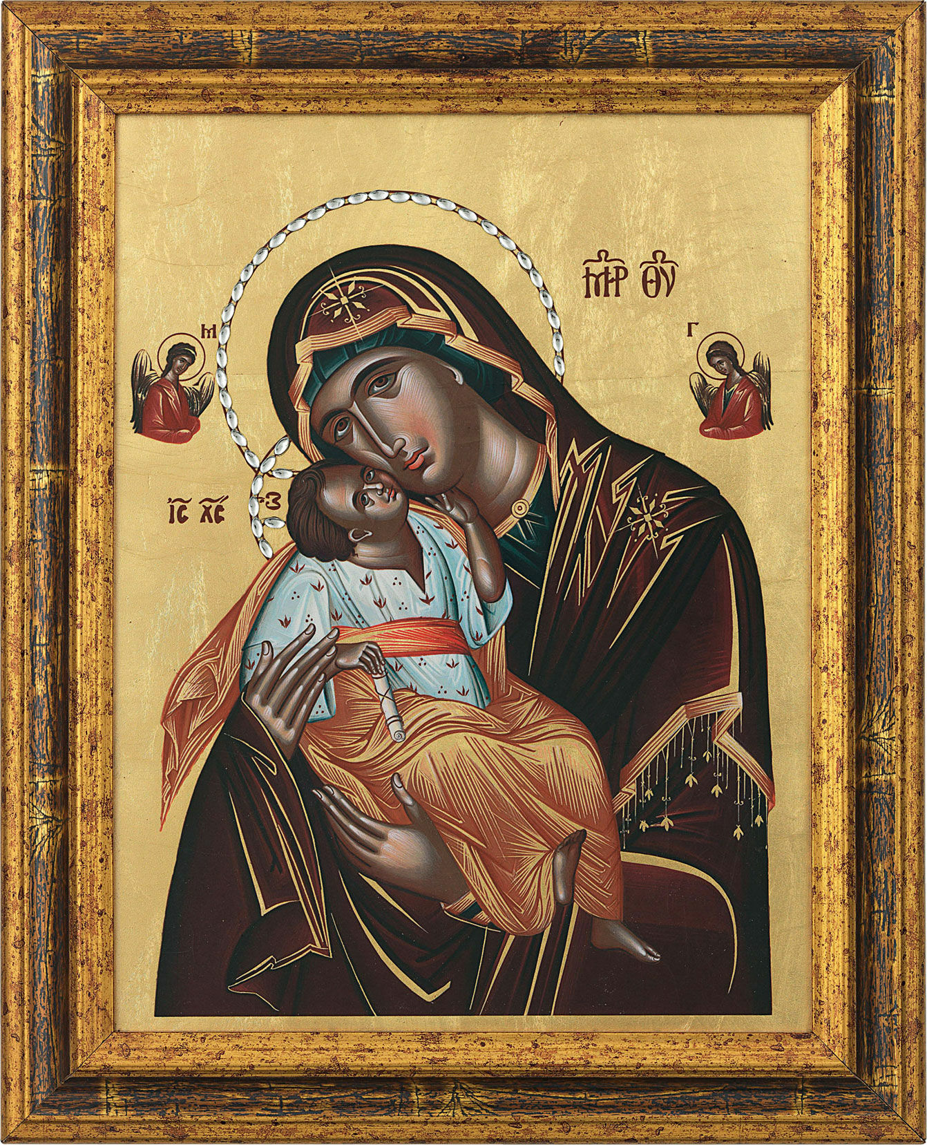 Icon "Madonna Glikofilussa", framed