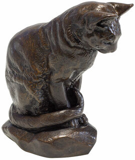 Skulptur "Katze", Version in Kunstguss