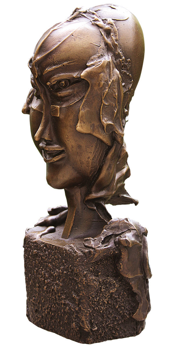 Socha "Hlava ženy", bronz od Paul Wunderlich
