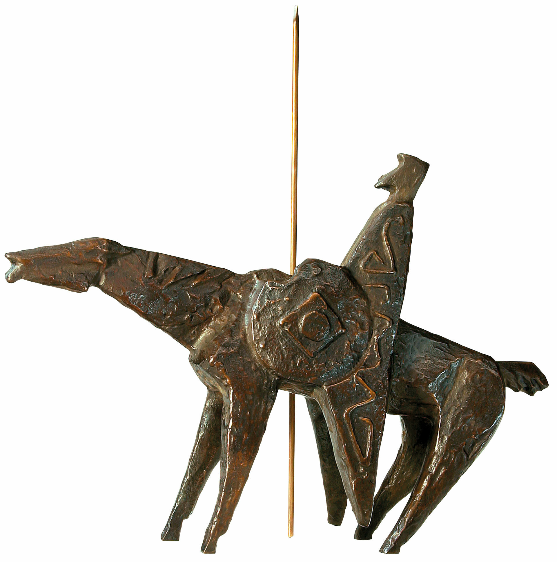 Sculpture "Don Quijote", bronze by Sepp Mastaller