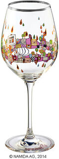 6er-Set Weingläser "BEAUTY IS A PANACEA - Platin - Weißwein" von Friedensreich Hundertwasser
