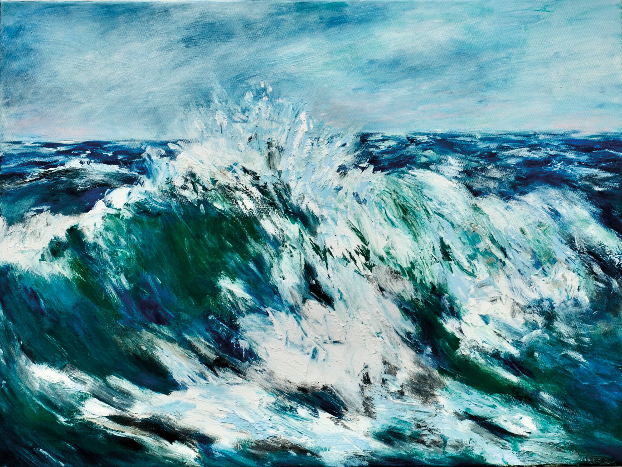 Picture "Sound of the Sea I" (2021) (Unique piece) by Dagmar Vogt