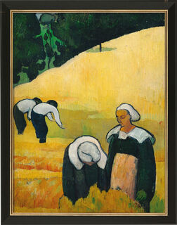 Picture "The Harvest" (1888), framed by Émile Bernard