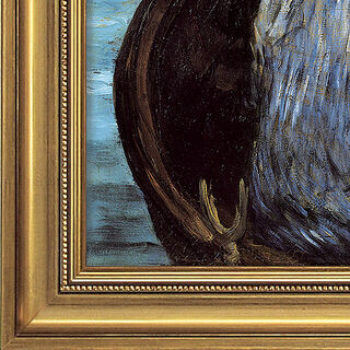 Bild "Im Boot" (1874), gerahmt von Edouard Manet