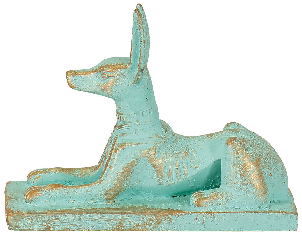 Skulptur "Liegender Anubis", Kunstguss