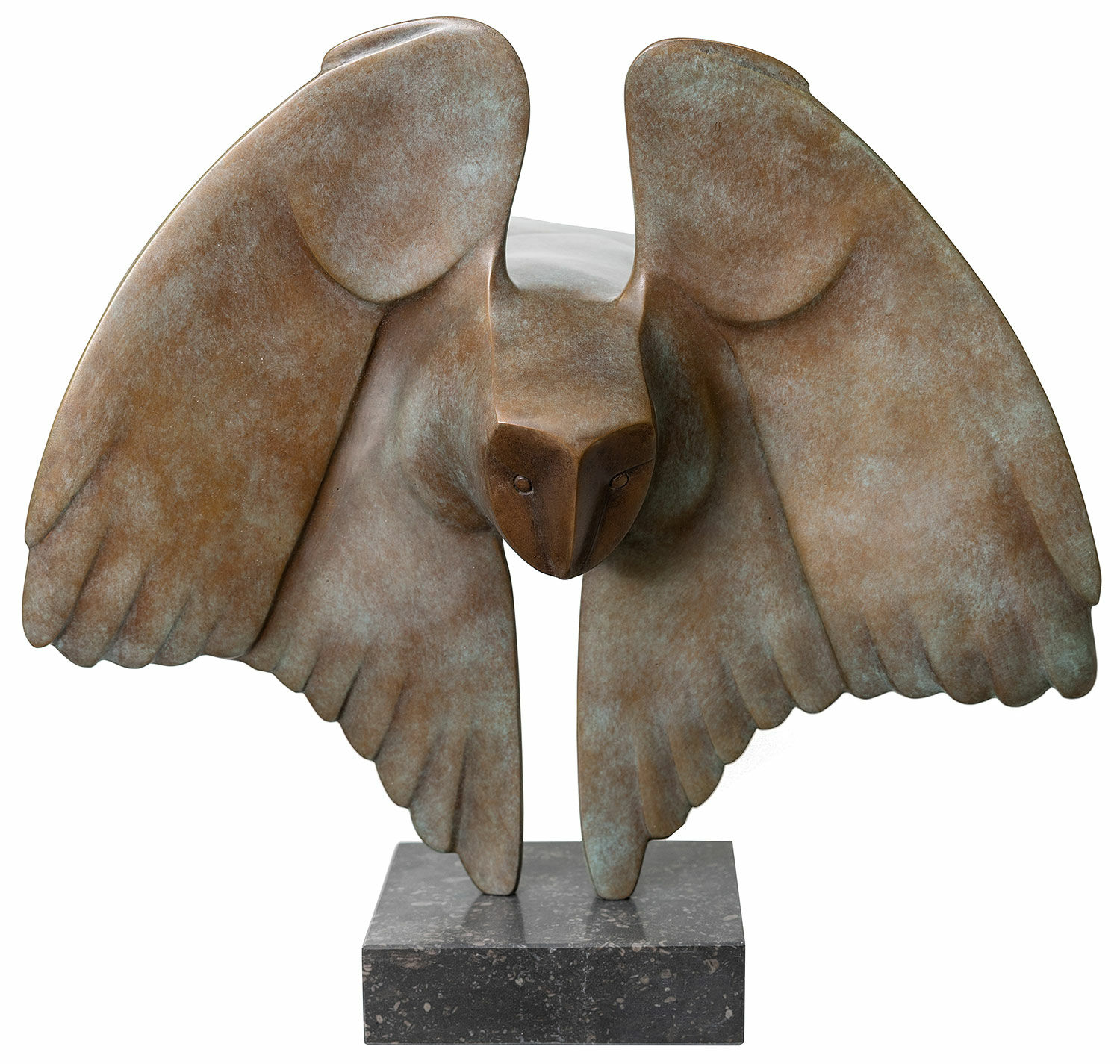 Skulptur "Fliegende Eule No. 7", Bronze von Evert den Hartog