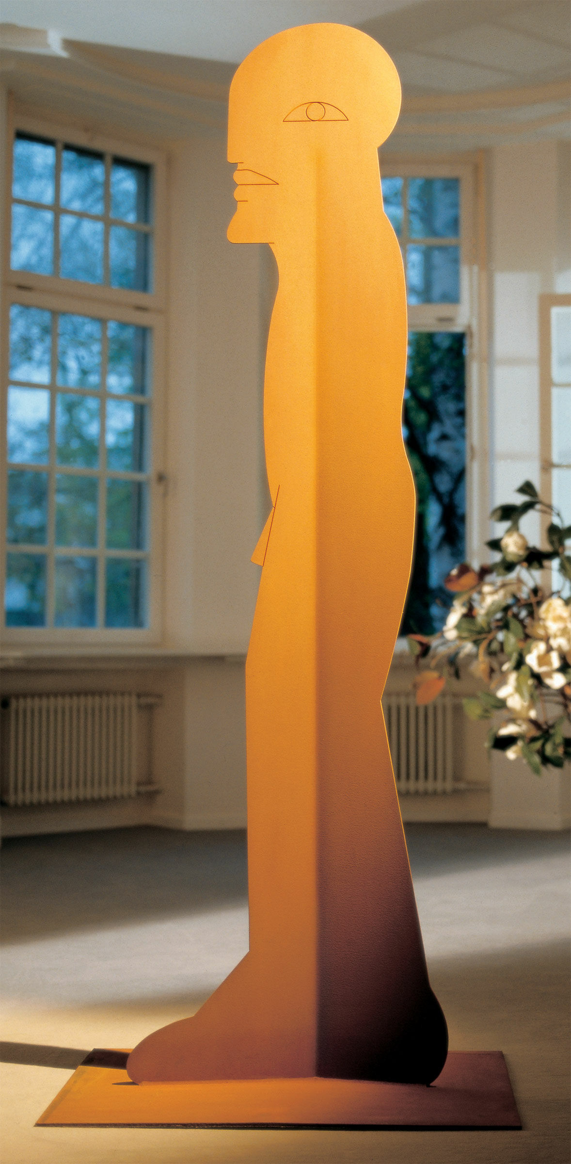 Stahlskulptur "Figur 1000" von Horst Antes