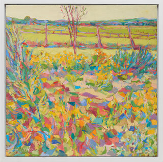 Obraz "Zahrada a krajina 1" (1990) (unikátní dílo)