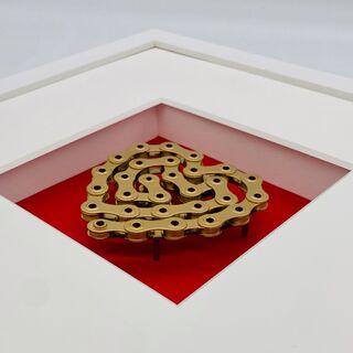 Quadro 3D "UN CUORE PER I CICLISTI", incorniciato di Ralf Birkelbach