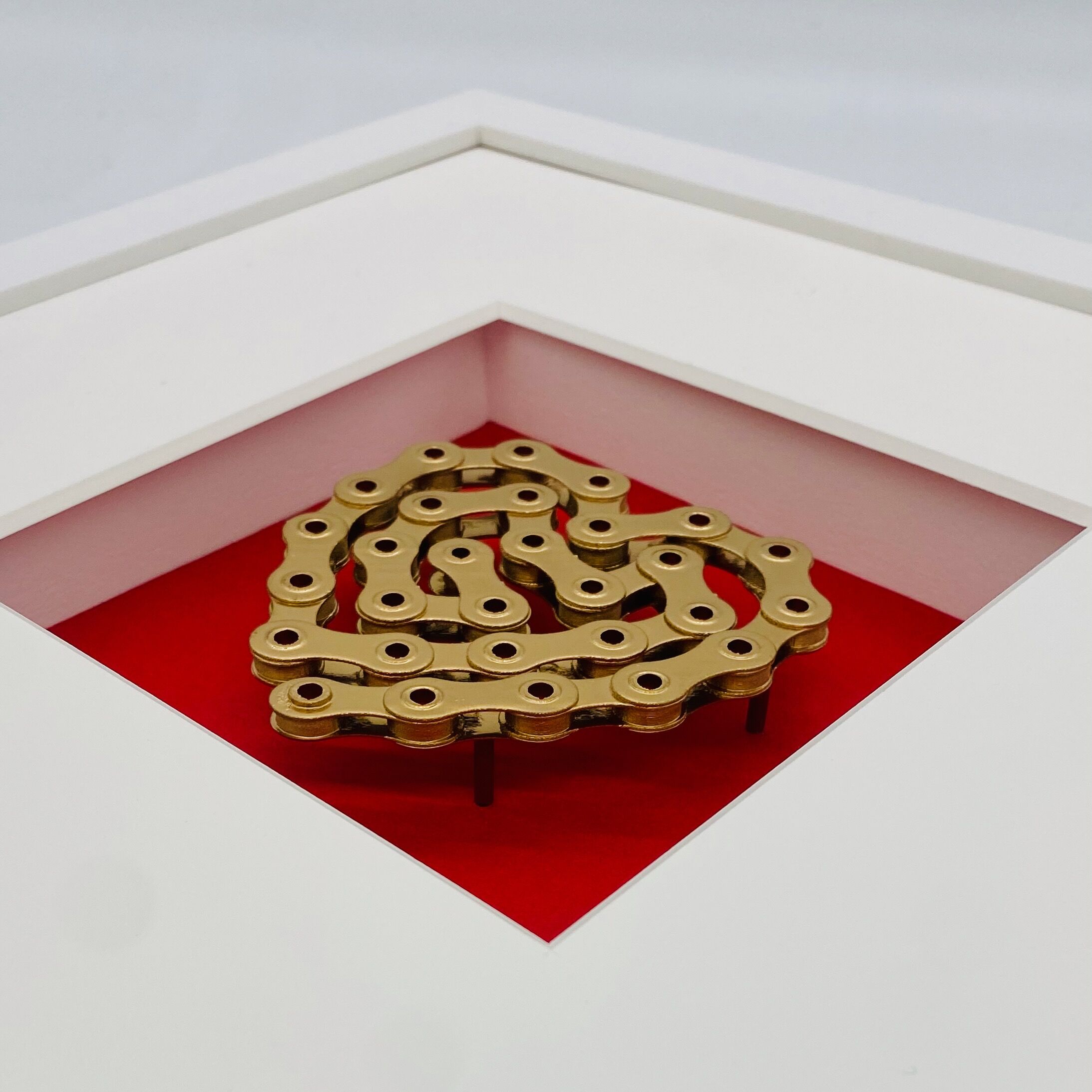 Quadro 3D "UN CUORE PER I CICLISTI", incorniciato di Ralf Birkelbach