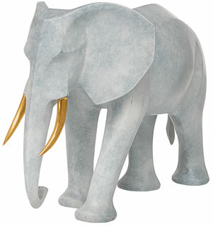 Sculpture "Elephant", bronze grey version