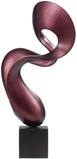 Sculptuur "Solar" (bordeaux matte versie), gegoten