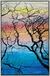 Bild "Forest Silhouette Seven" (2023) (Original / Unikat), gerahmt