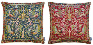 Set of 2 cushion covers "Tree of Life" - after William Morris