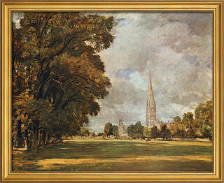 Bild "Kathedrale von Salisbury" (1820-21), gerahmt