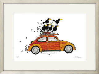Picture "Beetle Corbie" (2021), framed by Michael Ferner