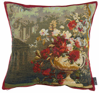 Cushion cover "Roses in Vase"
