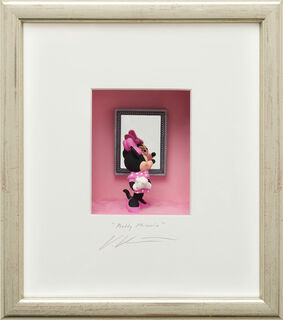 3D Picture "Pretty Minnie", framed