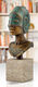 Büste "Kopf der Ammonite", Version in Bronze von Michael Becker
