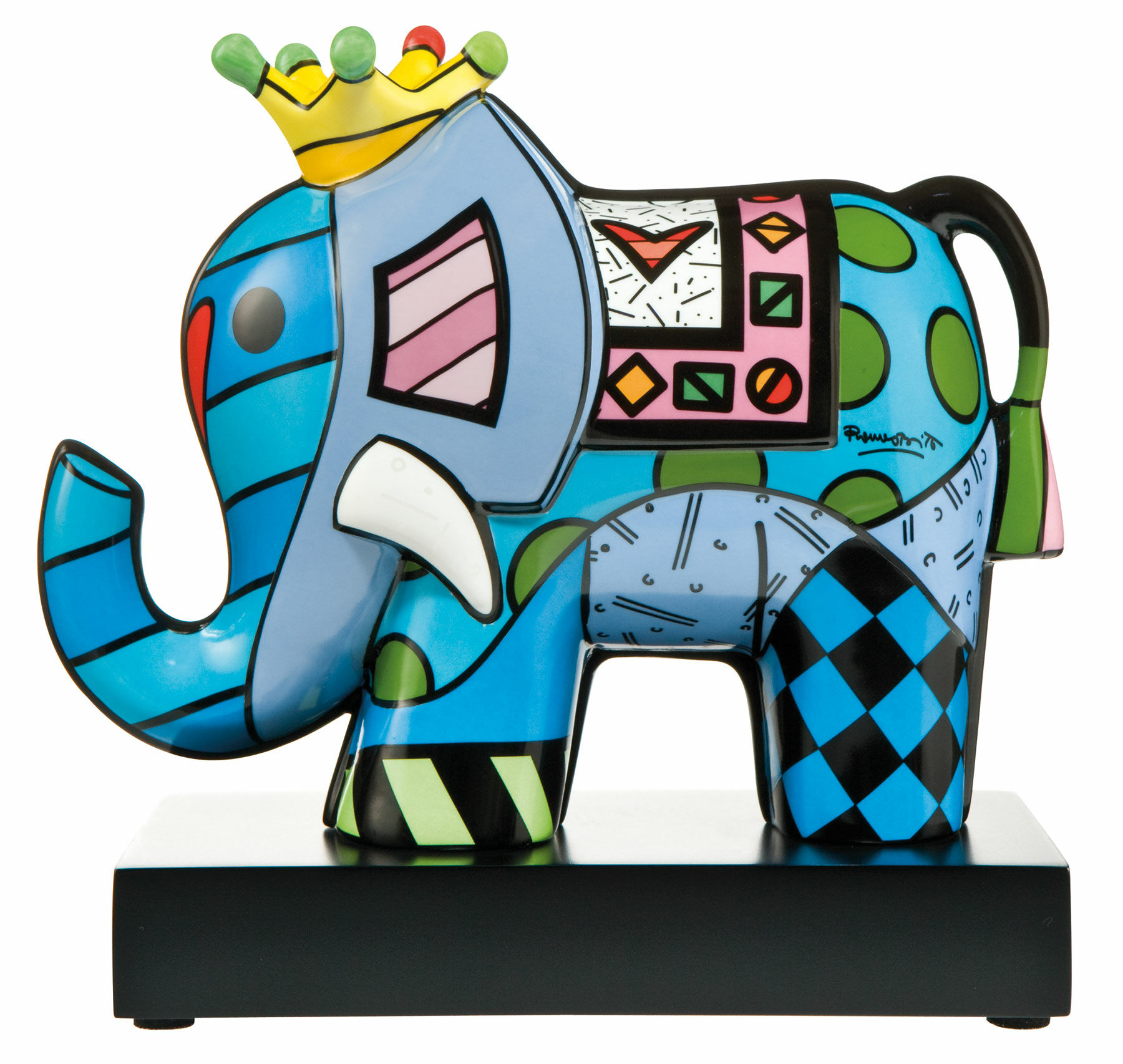 Porcelain sculpture "Great India III" by Romero Britto