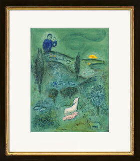 Bild "Lamon findet Daphnis" (1960/61) von Marc Chagall