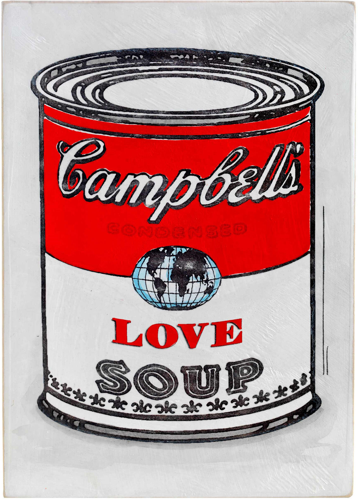 Wall object "LOVE SOUP" (2022) by Jan M. Petersen